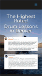 Mobile Screenshot of drumlessonsindenver.com