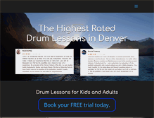 Tablet Screenshot of drumlessonsindenver.com